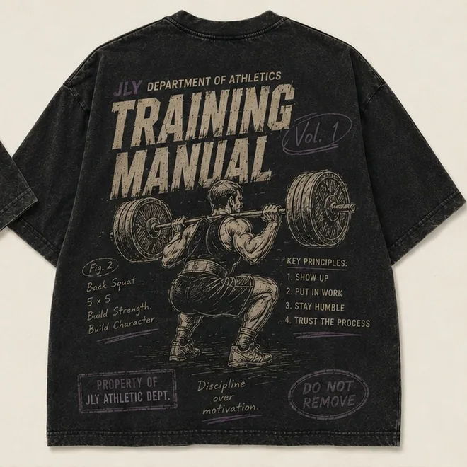 JLY Training Manual tee, back print