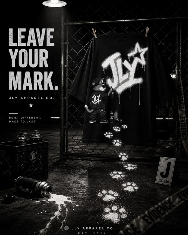JLY Apparel Co. campaign poster, Leave Your Mark