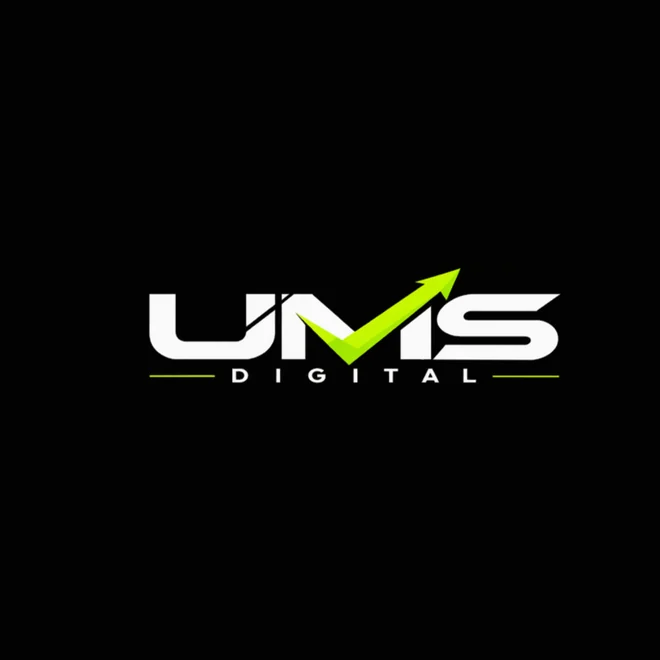 The final UMS Digital logo on black